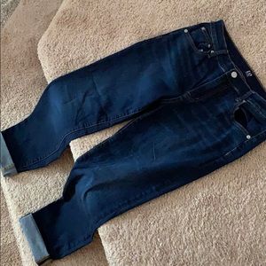 Gap soft wear dark denim girlfriend jeans size 26